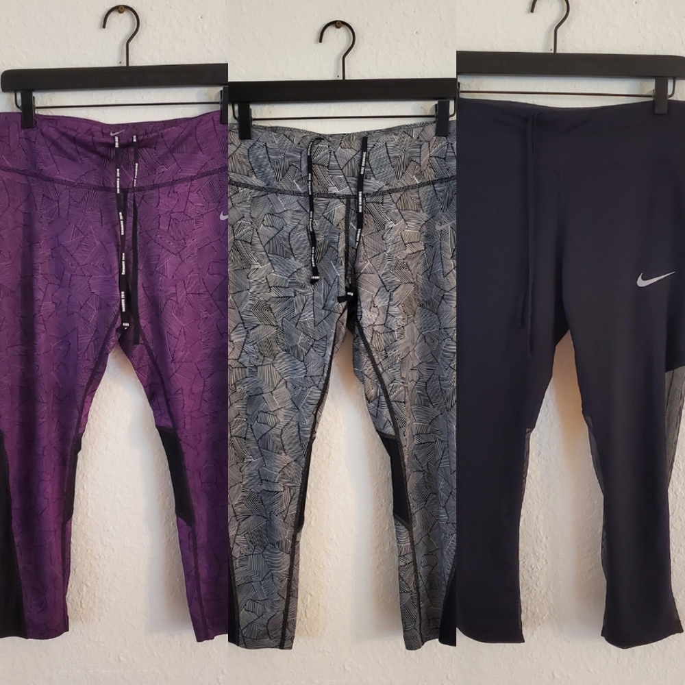 SET OF 3 Nike dri fit running pants